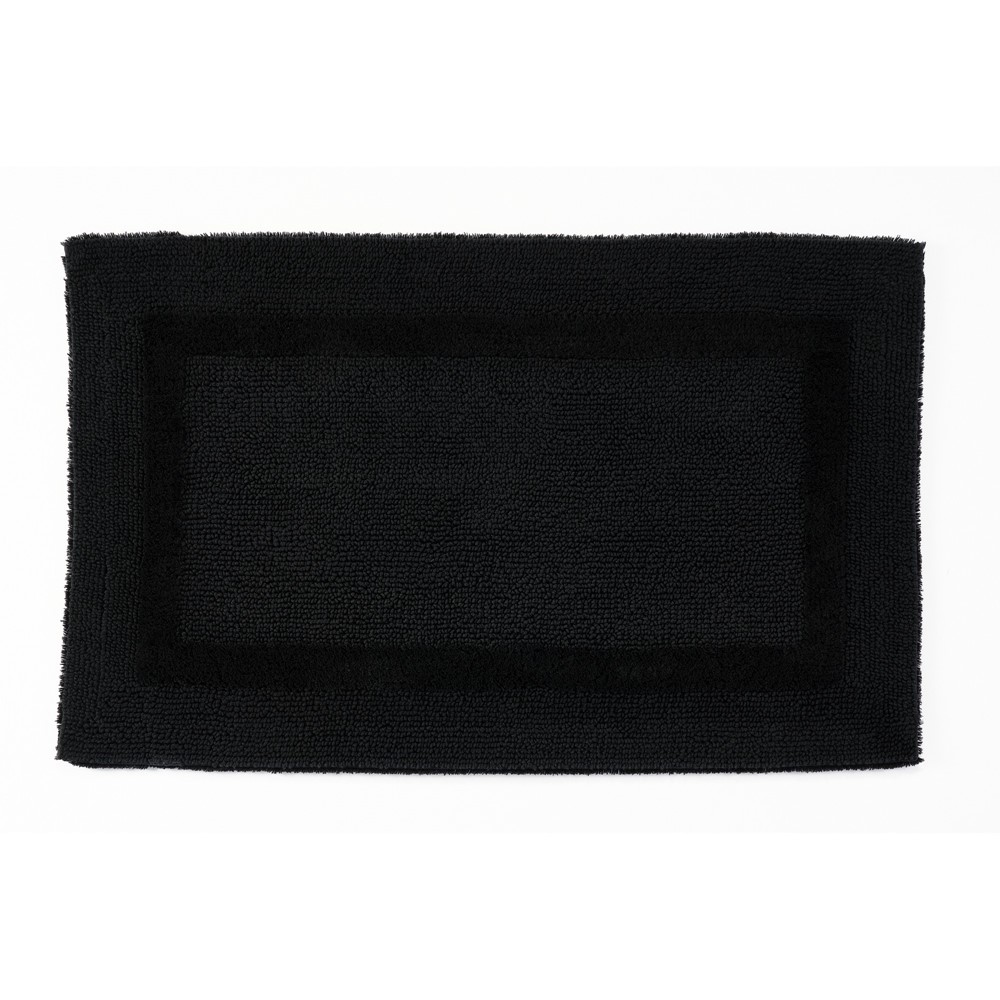 Reversible Bath Mat 990 by Designer Abyss & Habidecor in Black